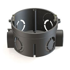 Коробка установочная D68x42мм для скрытого монтажа в кирпичных стенах (с саморезами)