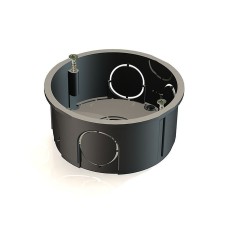 Коробка установочная D65x25мм для скрытого монтажа в кирпичных стенах (с саморезами)