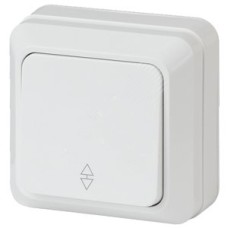 Переключатель, 10А-250В, ОУ, Quadro, белый,2-103-01