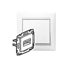 VALENA Розетка компьютерная RJ45х2 белая