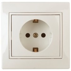 Розетка 2P+E Schuko со шторками, 16А-250В, СУ, Plano, сл.кость
