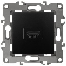 Розетка HDMI, Эра12, антрацит