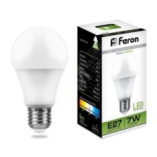 Лампа светодиодная LED 7вт Е27 белая