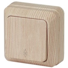 Переключатель, 10А-250В, ОУ, Quadro, сосна,2-103-11