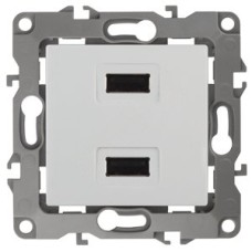 Устройство зарядное USB, 5В-2100мА, Эра12, белый