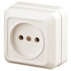 Розетка 2P, 16А-250В, ОУ, Quadro, сл.кость