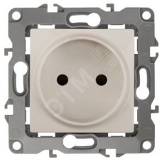 Розетка 2P, 16A-250В, Эра12, слоновая кость