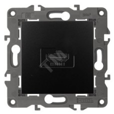 Розетка HDMI, Эра Elegance, антрацит