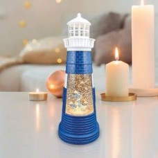 Декоративный домашний светильник Маяк синий с конфетти и подсветкой, USB NEON-NIGHT