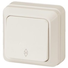 Переключатель, 10А-250В, ОУ, Quadro, сл.кость,2-103-02