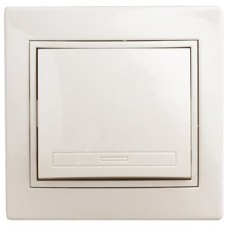 Выключатель, 10А-250В, СУ, Plano, сл.кость,1-101-02
