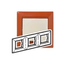 VALENA Рамка 3 поста горизонтальная Терра 