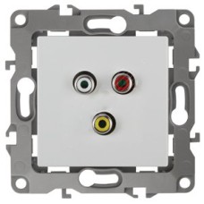 Розетка RCA, Эра12, белый