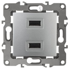 Устройство зарядное USB, 5В-2100мА, Эра12, алюминий
