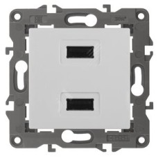 Устройство зарядное USB, 5В-2100мА, Эра Elegance, белый
