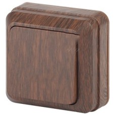 Выключатель, 10А-250В, ОУ, Quadro, венге,2-101-10