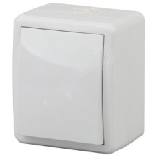 Переключатель IP54, 10АХ-250В, ОУ, Эра Эксперт, белый