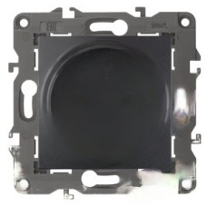 Розетка 2P, 16A-250В, IP20, Эра Elegance, антрацит