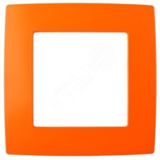 Рамка на 1 пост, Эра12, оранжевый