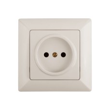 Розетка 2P, 16А-250В, СУ, Solo, сл.кость