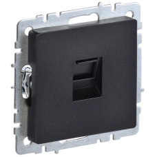 BRITE Розетка компьютерная RJ45 кат.5E РК10-БрЧ черный