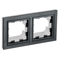 BRITE Рамка 2 поста IP44 РУ-2-БрЧ-44 черный
