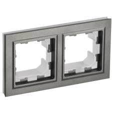 BRITE Рамка 2 поста IP44 РУ-2-БрШ-44 шампань