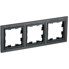 BRITE Рамка 3 поста РУ-3-БрЧ черный