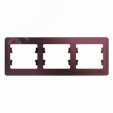 GLOSSA рамка 3-постовая горизонтальная баклажановый