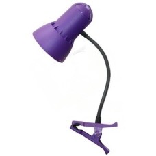 Cветильник Надежда ПШ 40 Вт Е27 б/л на прищепке гибкая стойка фиолетовый