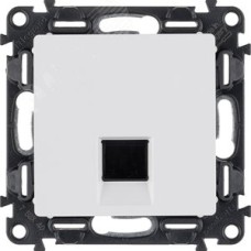 Valena LIFE Розетка информационная RJ45 категория 5е UTP с лицевой панелью белая