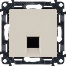Valena LIFE Розетка информационная RJ45 категория 5е UTP с лицевой панелью слоновая кость