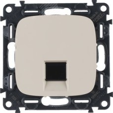 Розетка Valena ALLURE информационная одиночная RJ45 категория 5е UTP лицевая панель слоновая кость