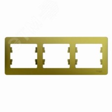 GLOSSA рамка 3-постовая горизонтальная фисташковый