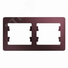 GLOSSA рамка 2-постовая горизонтальная баклажановый