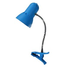 Светильник Надежда ПШ 40 Вт Е27 без ламп на прищепке гибкая стойка синий